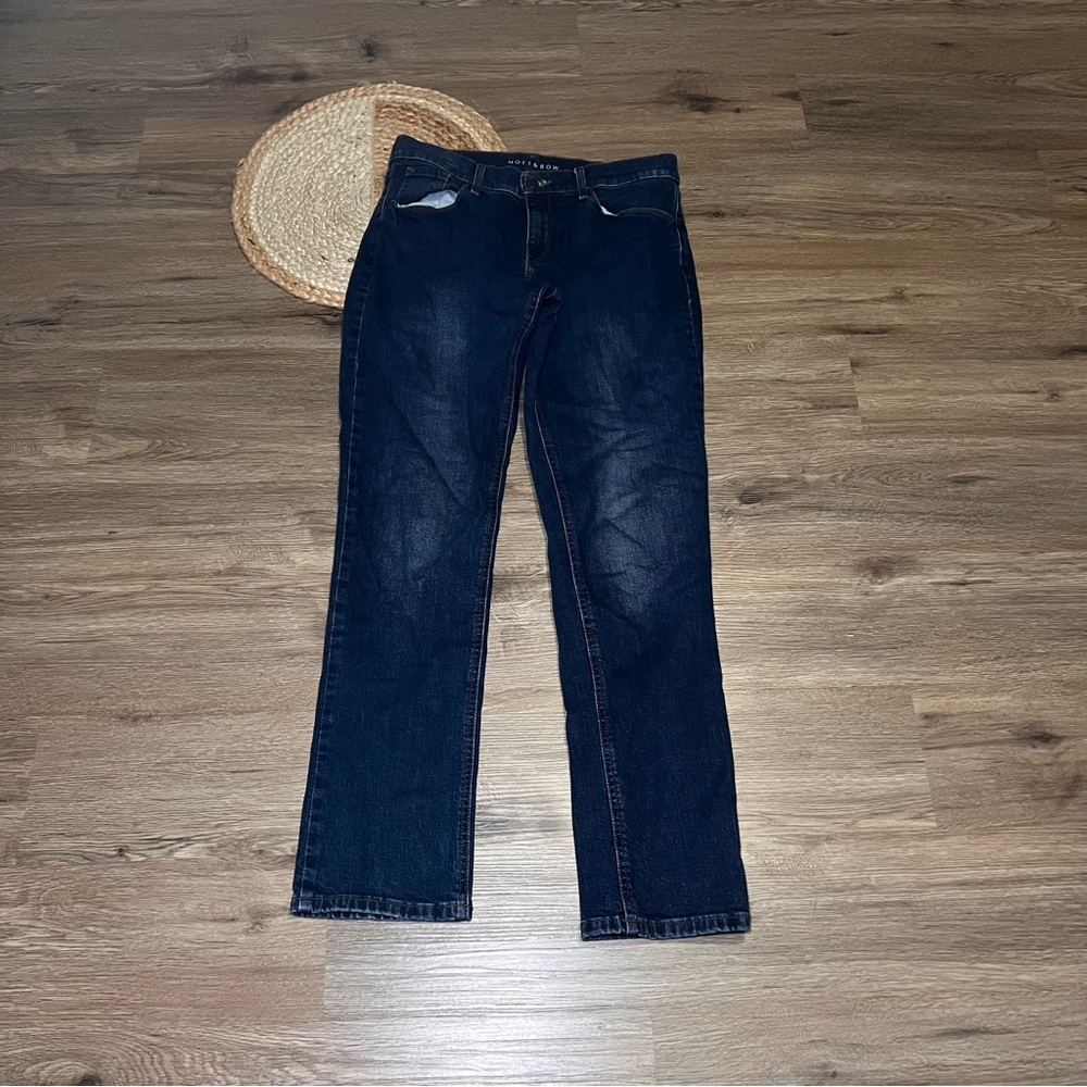 MOTT & BOW Boyfriend Dark Wash Denim Jeans 28x30